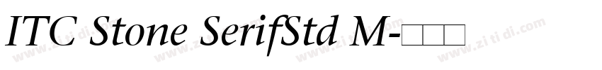 ITC Stone SerifStd M字体转换